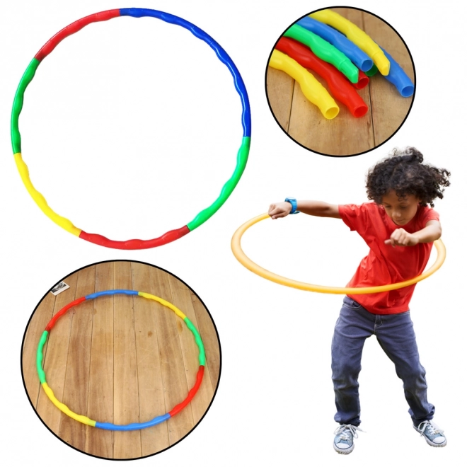 Kleurrijke opvouwbare Hula Hoop met massagenoppen