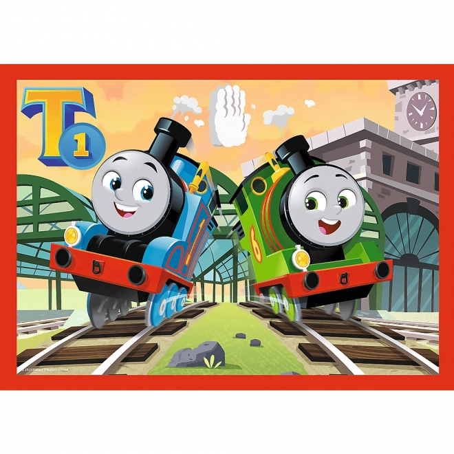 Puzzel 4in1 Dappere Thomas, Thomas en Vrienden