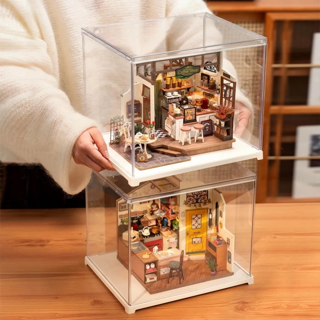 RoboTime display voor miniatuurhuisjes