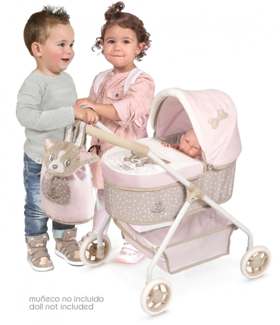 DeCuevas 86043 Mijn eerste poppenwagen met rugzak DIDI 2021 - 56 cm