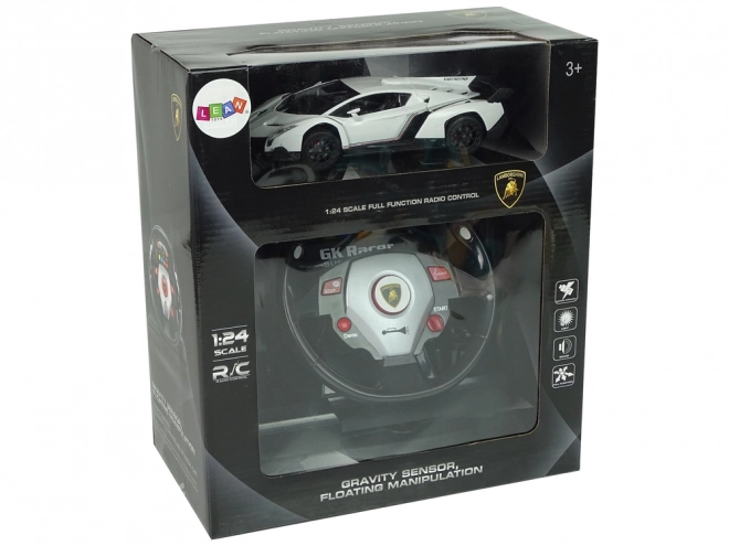 Afstandsbediende Lamborghini Veneno Wit 2.4G stuurafstandsbediening Geluidlichten