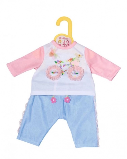 Dolly Moda kleding met bloemenwiel voor poppen