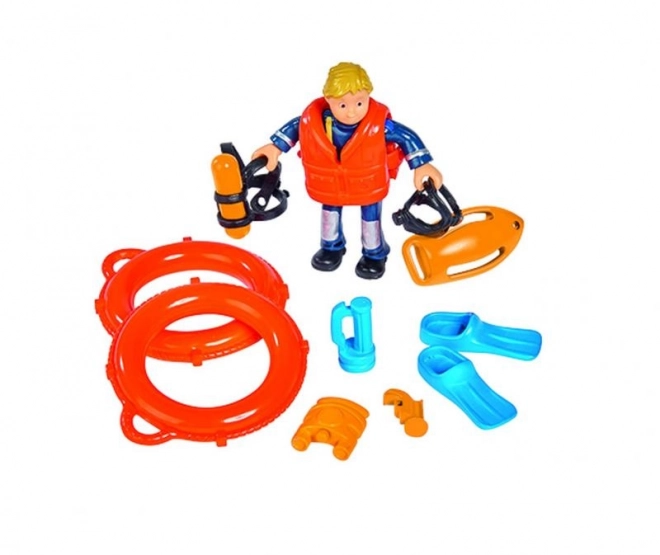 Brandweerman Sam Boot Neptun met figuur