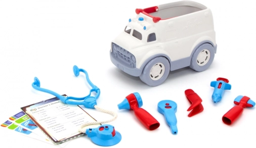 Green Toys ambulance met medische uitrusting