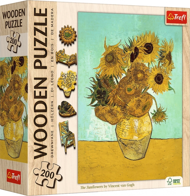TrefL houten puzzel Vincent van Gogh - Zonnebloemen