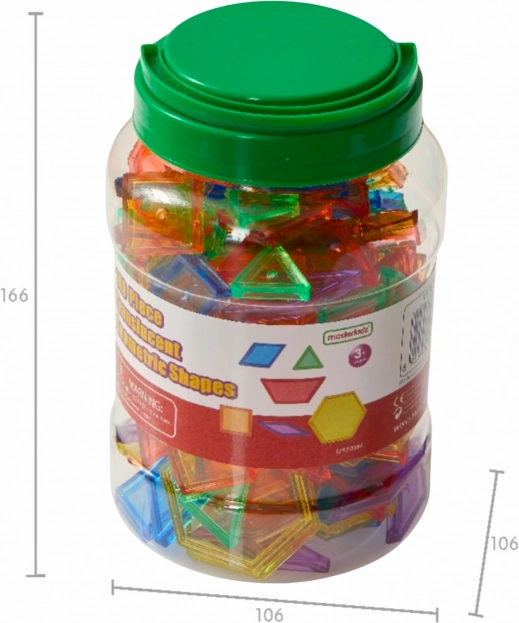 Kleurig vierkant LED-panel MASTERKIDZ met Montessori mozaïek 140 stuks
