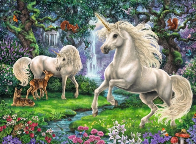 Ravensburger kinderpuzzel Geheimzinnige eenhoorns 200 stukjes
