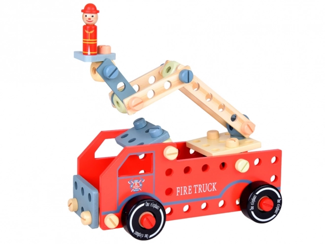 Houten bouwpakket Montessori auto toren