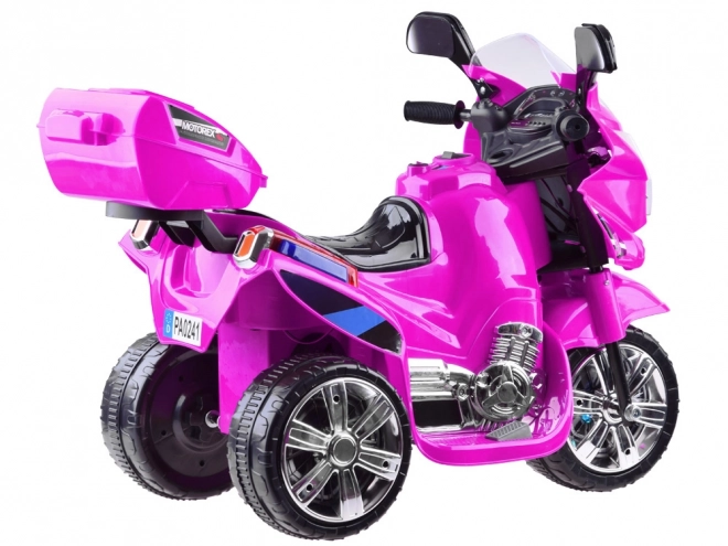 Kinder sportmotorfiets met kleurrijke LED verlichting – Roze