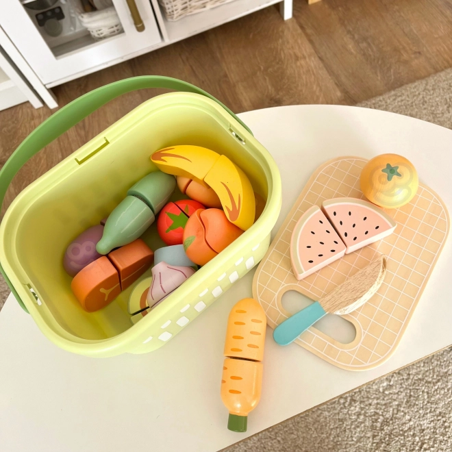 Houten snijset voor voedsel Tooky Toy