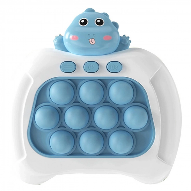 Elektronisch spel POP IT Antistress vaardigheidsspel Dino Blauw