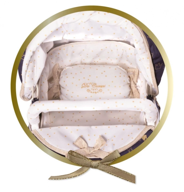 DeCuevas 80732 Poppenwagen 3 in 1 XL met Tas Classic Gold 2020 - 81 cm