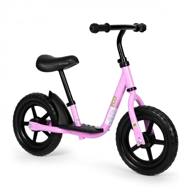Kinderloopfietsje met platform ECOTOYS roze