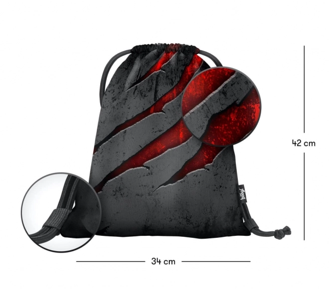 BAAGL SET 3 Core Lava: rugzak, etui, zakje