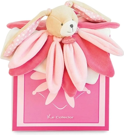 Cadeauset – pluche knuffeldoekje konijntje roze 28 cm