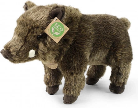 Pluchen wild zwijn 30 cm eco‑friendly van Rappa
