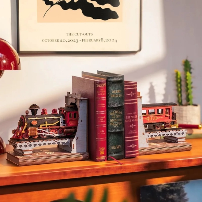 3D puzzel boekensteun Historische stoomtrein