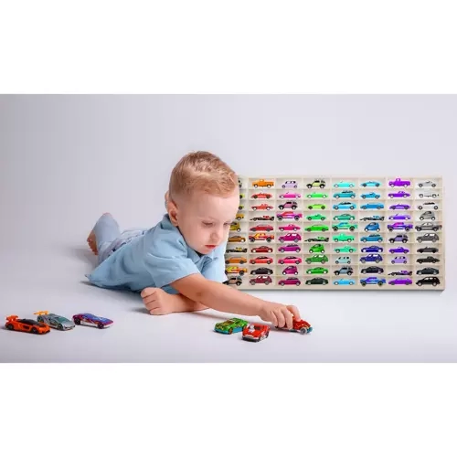 Houten plank voor autootjes