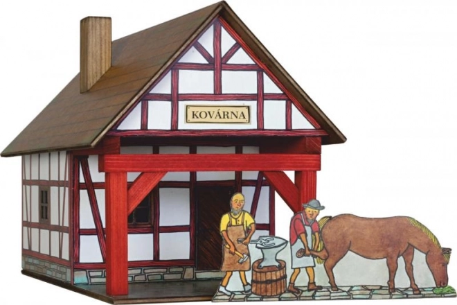 Vakhouten smederij houten bouwpakket
