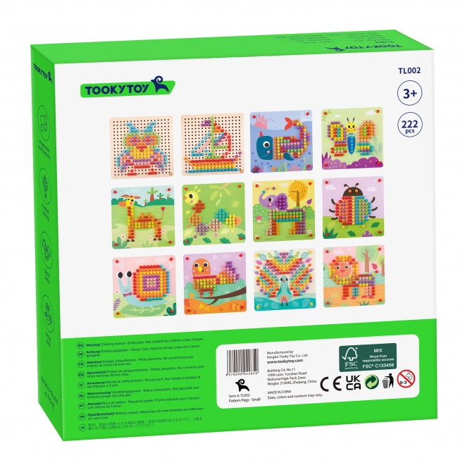 Houten puzzel met pinnetjes van Tooky Toy
