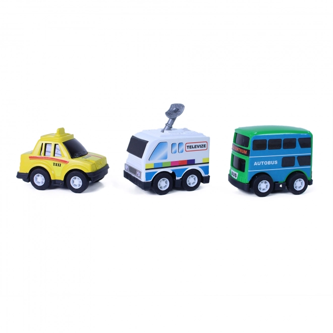 Levende kleurplaat auto's 3 stuks