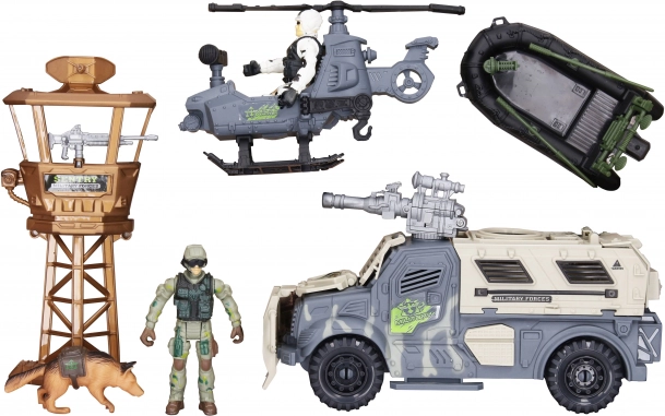 Militaire set met figuren en effecten
