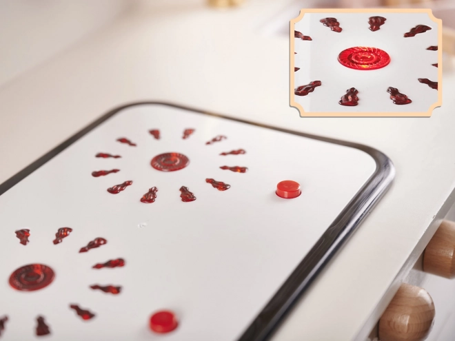 Kinder retro houten keuken met accessoires Boho