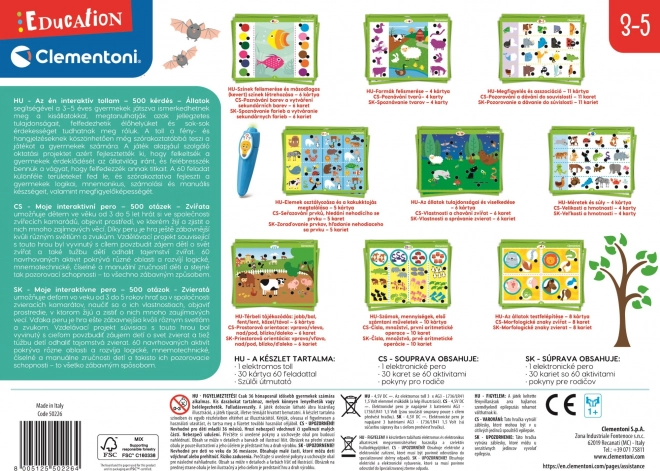 CLEMENTONI Educatief spel: mijn interactieve pen 500 quizzen