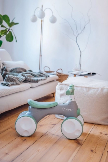 Loopfietsje MoMi TOBIS met bubbels grijs