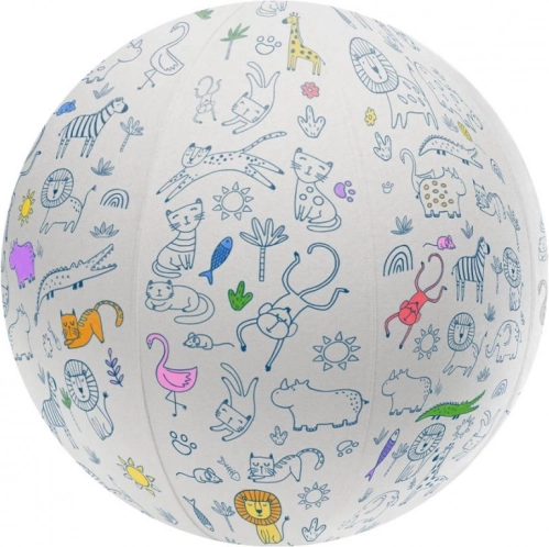 inkleurbare bal met diertjes 45 cm ARTO
