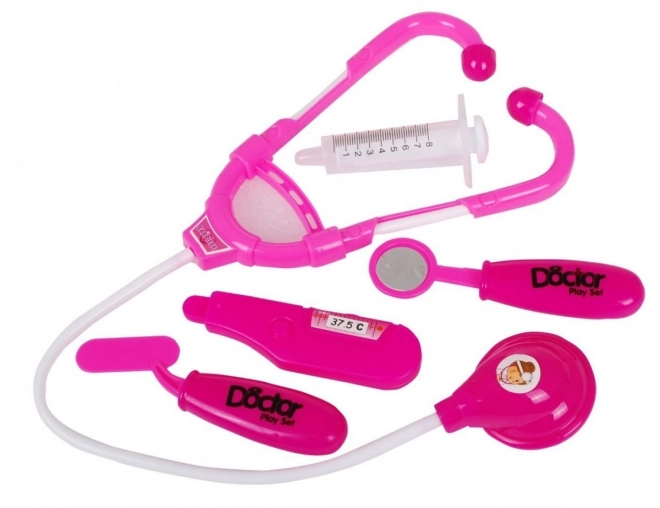 Grote verpleegsterpop voor kinderen 3+ Artsbenodigdheden + stethoscoop + thermometer + spuit
