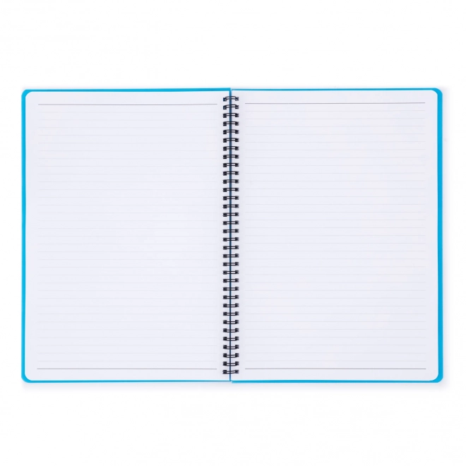 Ringblok A5 met dubbele spiraal - blauw
