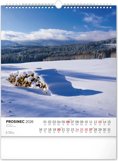 Muurkalender Šumava 2026