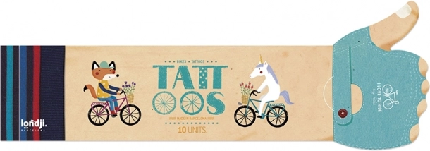 Tijdelijke tatoeage Op de fiets