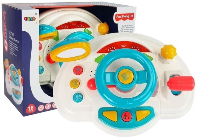 Interactief geluidssignaal licht voor kinderauto stuurwiel