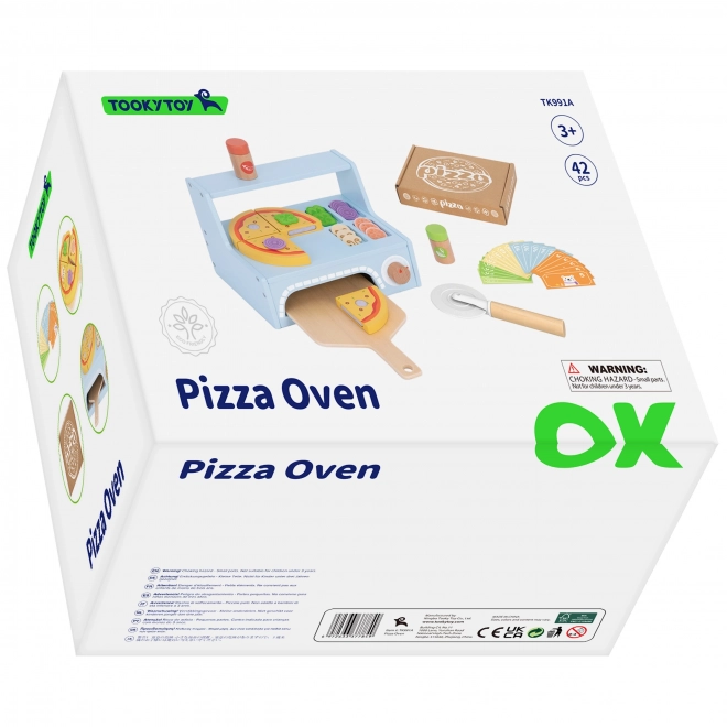 Tooky Toy houten pizza set met accessoires