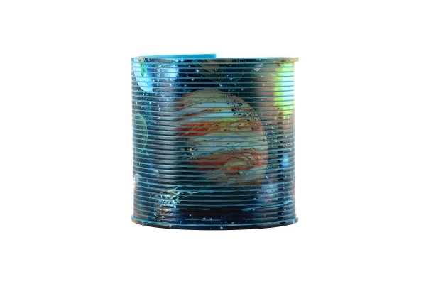 Spiraal/veer ruimte plastic diameter 6,5cm 2 kleuren in doosje 7x7x7cm