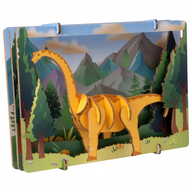 EscapeWelt 3D houten puzzel Brontosaurus