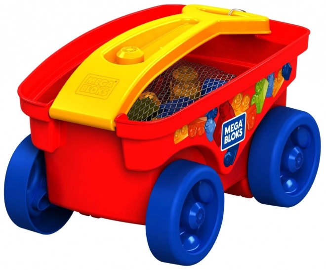 Mega Bloks-blokken in loopwagen