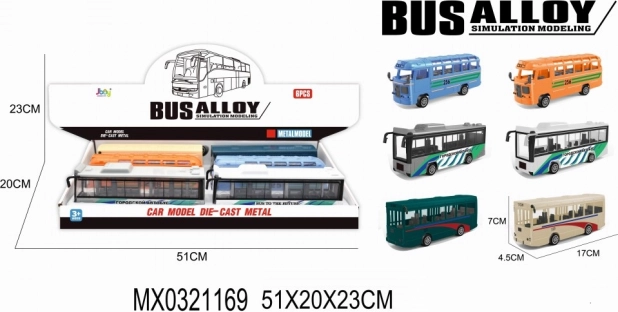 Bus ALLTOYS voor kinderen vanaf 3 jaar, 51 × 23 × 20 cm