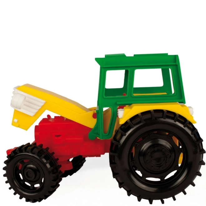 Tractor met aanhanger voor paarden
