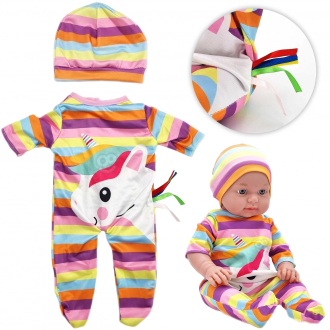 Woopie koninklijke kleding voor poppen eenhoorn set kleding muts 43-46 cm
