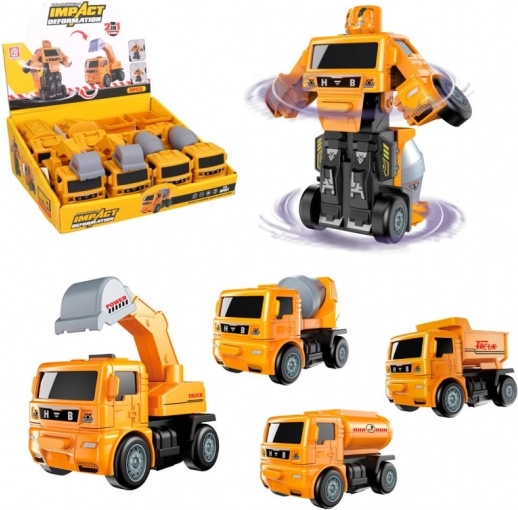 Robotische bouwauto met vliegwiel