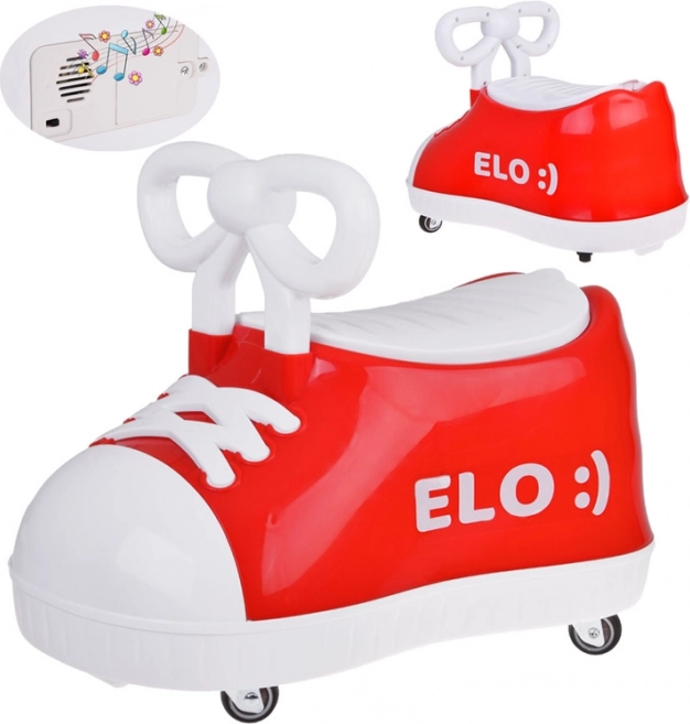 Rode rijdende sneaker Elo