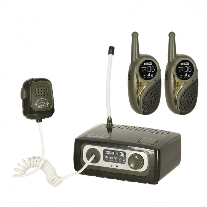 Kinderset Walkie Talkie met centrale eenheid Explorer