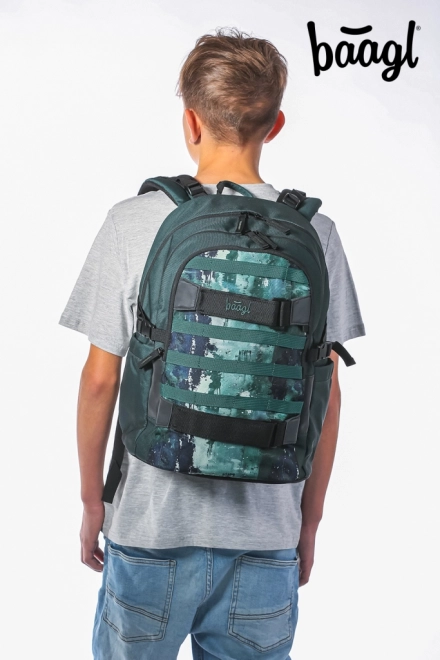 Set BAAGL Skate Forest: rugzak, etui en sporttas