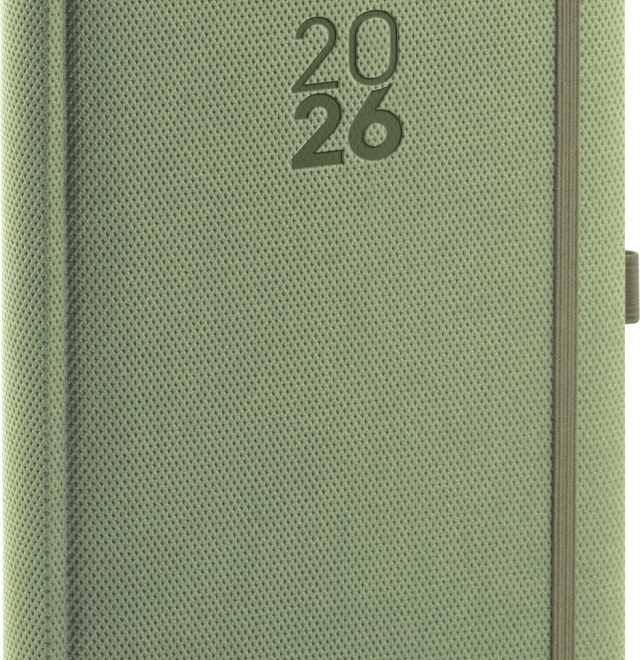 Dagboek Diamante 2026 Olijfgroen 15 x 21 cm