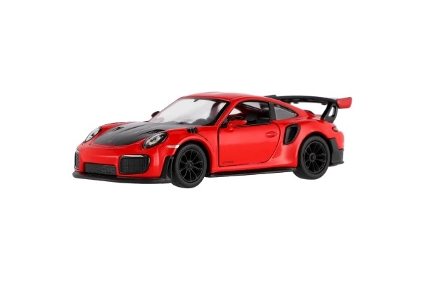 Auto Kinsmart Porsche 911 GT2 RS metaal/plastic 13cm 4 kleuren met terugtrekmechanisme 12st in doos