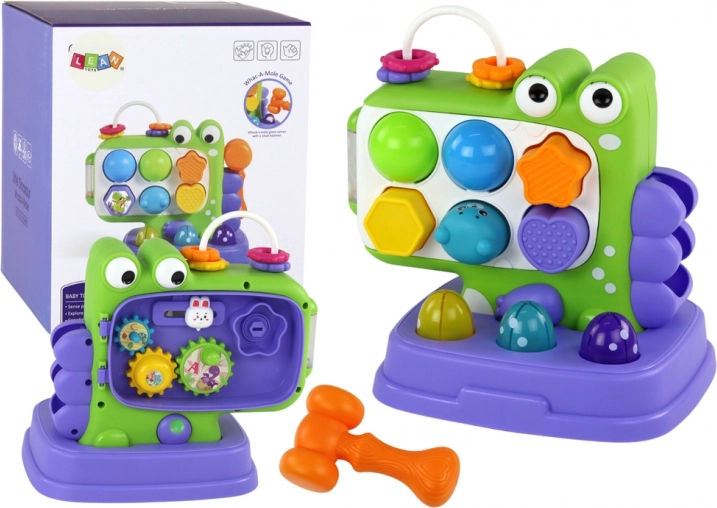 Dinosaurus Educatief Paneel Whac-A-Mole Sorteerspel voor Kinderen Paars