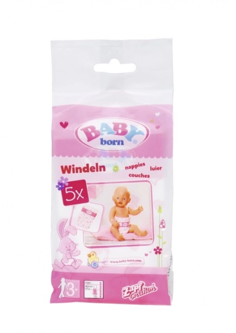 Baby Born Luiers - 5 stuks